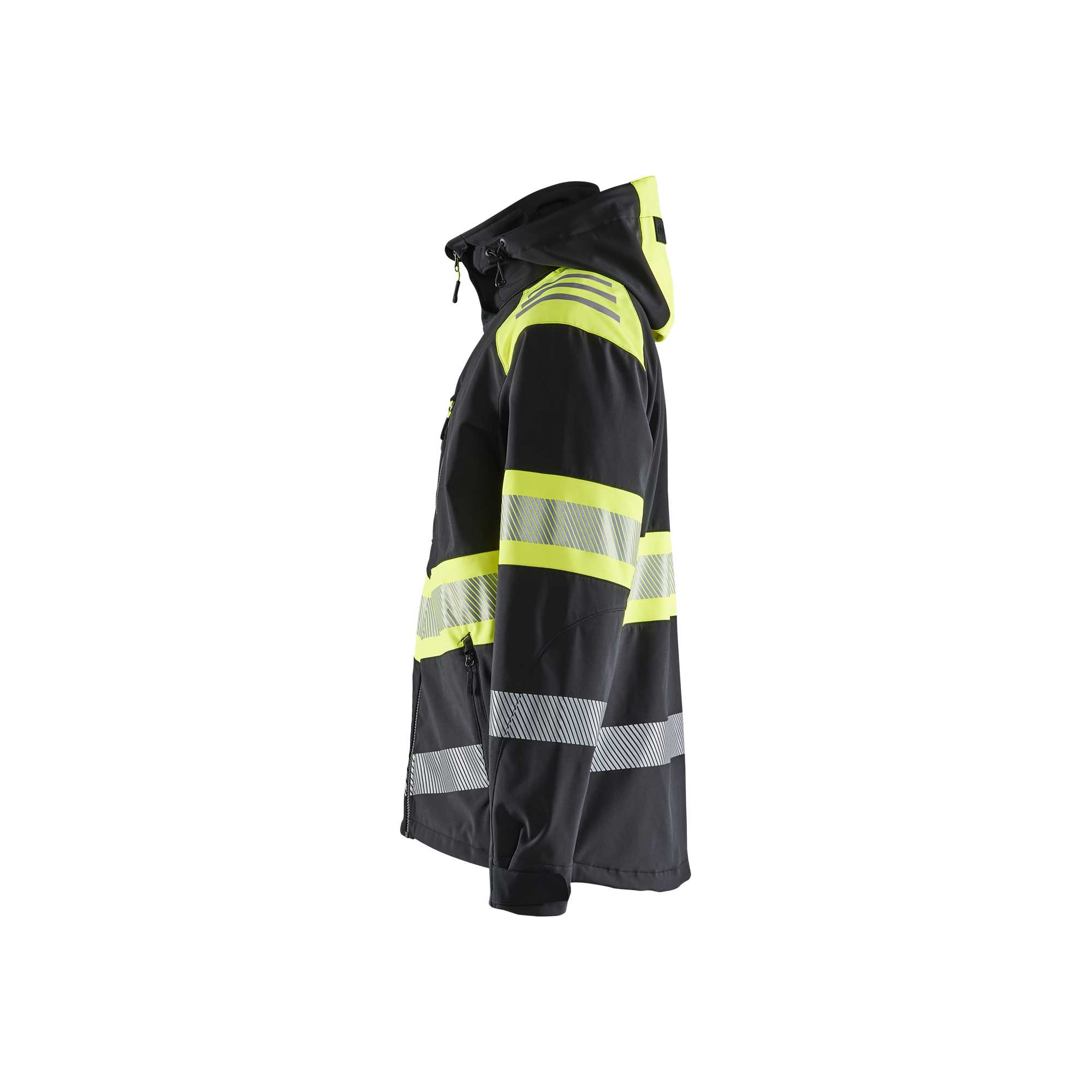 BLAKLADER 44942513 Hi Vis Softshell Jacket Softshell Work Jacket MEN - Waterproof